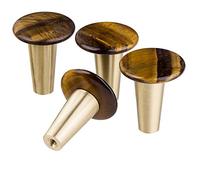 mookaitedecor Set of 4 Healing Round Crystal Cabinet Knobs with Screws