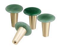 mookaitedecor Set of 4 Healing Round Crystal Cabinet Knobs with Screws