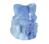 mookaitedecor Small Good Luck Pocket Crystal Fox Figurine Statue