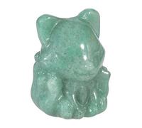 mookaitedecor Small Good Luck Pocket Crystal Fox Figurine Statue