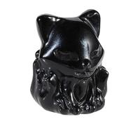 mookaitedecor Small Good Luck Pocket Crystal Fox Figurine Statue