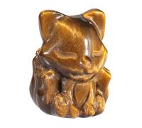 mookaitedecor Small Good Luck Pocket Crystal Fox Figurine Statue