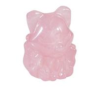 mookaitedecor Small Good Luck Pocket Crystal Fox Figurine Statue