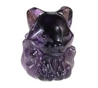 mookaitedecor Small Good Luck Pocket Crystal Fox Figurine Statue