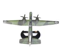 MOOKEENONE 1:144 Alloy WWII Luftwaffe Heinkel He 177 Griffin Bomber Fighter Toy Aircraft Model Simulation Aviation Science Exhibition Model