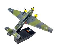 MOOKEENONE 1/144 German Luftwaffe Junkers Ju52 Transport Plane Model Alloy Model Diecast Plane Military Model for Collection