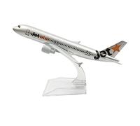 MOOKEENONE 1:400 A320 Jet Star Airlines Metal Airplane Model Simulation Aircraft Model Aviation Model Aircraft Kits for Collection and Gift