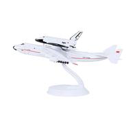 MOOKEENONE 1/400 Scale Soviet AN225 Mriya Transporter Aircraft With Buran Space Shuttle Airplane Model Alloy Model Diecast Plane High Simulation for Collection