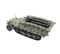 MOOKEENONE 1/72 Scale Alloy WWII German Sd. Kfz. 251/7 D Half Track PanzerTank Model Fighter Military Model Diecast Tank Model for Collection