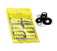 MOOKEENONE 500Pcs Plastic Watch Gasket Kit Dia 0.8mm 31-40mm Rubber O-Ring Watch Back Cover Seal Gaskets