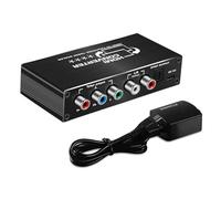 MOOKEENONE HDMI To RGB Converter, DC5V/1A HDMI to Component Converter, 5.1Gbps Transmission for DVD Game Console