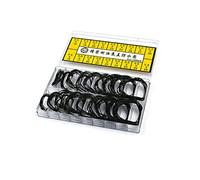 MOOKEENONE O-Ring Kit Rubber Washer Seals Assortment Set 200PCS Watch Back Gasket Waterproof Simple Seal Washers Set