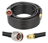 MOOKEERF 25ft Low Loss N Male to SMA Male Coax Cable for WiFi Router/GPS Receiver/Antenna Use