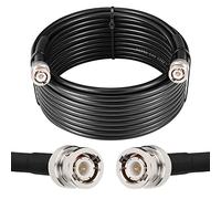 MOOKEERF BNC Male to BNC Male Coax Cable 25ft, 50 Ohm RG58 Coaxial Cable with BNC Connectors