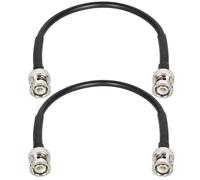MOOKEERF BNC Male to BNC Male Coaxial Cable 50 ohm RG8X Coax Cable Ultra Low Loss BNC Jumper Cable for Antenna, RF Radio, Modem, Oscilloscope, Spectrum, Analyzer, Signal Generator (1FT 2PCS)