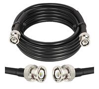 MOOKEERF BNC Male to BNC Male Coaxial Cable 50 ohm RG8X Coax Cable Ultra Low Loss BNC Jumper Cable for Antenna, RF Radio, Modem, Oscilloscope, Spectrum, Analyzer, Signal Generator (8FT)