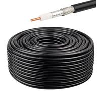 MOOKEERF KMR400 Coaxial Cable 50ft,50 ohm Low Loss KMR400 Cable 50 Feet