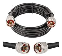 MOOKEERF N Cable, LMR240 Equivalent Coaxial Cable 10ft,Ultra Low Loss N Male Cable 50ohm,KMR240 N Male to N Male Connector Jumper Cables
