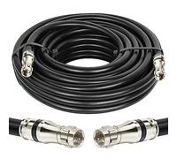 MOOKEERF RG11 Coaxial Cable 35ft,Low Loss 14AWG RG11 Coax Cable 75ohm with F Type Connector High Definition for CATV,Satellite Dish,VHF/UHF,Radio,TV Antennas