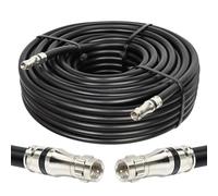 MOOKEERF RG11 Coaxial Cable 60ft,Low Loss 14AWG RG11 Coax Cable 75ohm with F Type Connector High Definition for CATV,Satellite Dish,VHF/UHF,Radio,TV Antennas