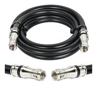 MOOKEERF RG11 Coaxial Cable 6ft,Low Loss 14AWG RG11 Coax Cable 75ohm with F Type Connector High Definition for CATV,Satellite Dish,VHF/UHF,Radio,TV Antennas