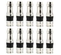 MOOKEERF RG11 Connectors 10 Pack,F Type Connectors,RG11 Coax Cable Compression Fitting with Weather Seal O Ring,F Connectors for RG11 Coaxial Cable