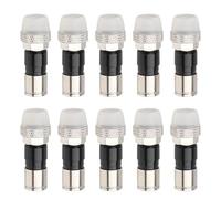 MOOKEERF RG6 Compression Connectors 10 Pack,F Type RG6 Connectors 75 Ohm,RG6 Coaxial Cable Compression Fitting with Weather Seal O Ring and Waterproof Rubber Boot