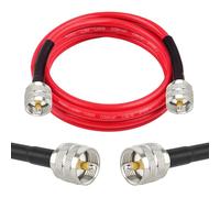 MOOKEERF RG8X Coaxial Cable 6ft,CB Coax Cable,UHF PL259 Male to Male Low Loss CB Antenna Cable 50 Ohm for HAM Radio,Antenna Analyzer,Dummy Load,SWR Meter