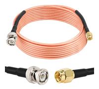 MOOKEERF SMA Male to BNC Male Cable 15ft,SMA to BNC Cable RG316 SMA BNC Adapter Cable for RF Applications/Antennas/Wireless LAN Devices/Wi-Fi Radios External Antenna etc