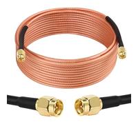 MOOKEERF SMA Male to SMA Male Cable - 25FT RG316 SMA Extension Cable 50 ohm for Router, Test Equipment, Signal Enhancer, Wireless Adapter,WiFi Antenna Applications