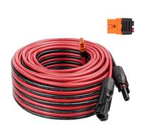 MOOKEERF Solar to XT60i Cable 10AWG 50FT Solar Panel to XT60i Adapter Connector XT60i-F Extension Cable for Portable Power Station Solar Generator