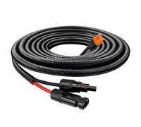 MOOKEERF Solar to XT60i Cable 10AWG - 5FT Solar Panel to XT60i Adapter Connector with Flame Retardant Protective Sleeving XT60i-F Extension Cable for Portable Power Station Solar Generator