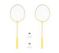 Mookie Activo 2 Player Badminton Set, Fun Outdoor Family Game, with 2 Rackets and 2 Shuttlecocks, for Beginners, Fun Outdoor Game for Children and Adults, Ages 3+