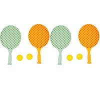 Mookie Activo Waffle Bat and Ball Set - Outdoor Game for Kids, Boosting Coordination & Physical Skills; 2 Waffle Bats, 2 Balls & Mesh Bag for Fun at Garden, Park or Beach - Enjoy Endless Outdoor Fun