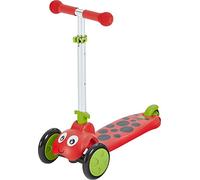 Mookie Scootiebug - Red | 3-Wheel Foldable Scooter with Height-Adjustable Handlebar, Develop Balance and Motor Skills, Sturdy and Easy to Maneuver | For Kids Ages 2 to 5 (8561)