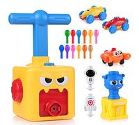 MOOKLIN ROAM Balloon Powered Launch Car, 19 in 1 Balloon Car Toy, Balloon Zoom Inertia Toy, Fun Inertia Power Car Balloon, Child Gift (Yellow)