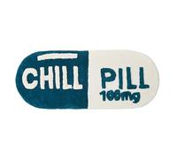 Chill Pill Bath Runner - Long Bath Mat Rug Mooky Mats Teal One Size