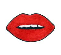 Mooky Mats Lips Shaped Bath Mat - Non-Slip Fun Bathroom Rug in Red Mooky Mats Red