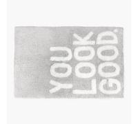 Mooky Mats You Look Good Slogan Non-Slip Bath Mat in Grey Mooky Mats Grey