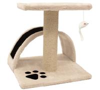 Mool Deluxe Cat Scratching Tree/ Post with Platform and Toy Mouse, 37 cm
