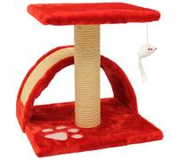 Mool Deluxe Cat Scratching Tree/ Post with Platform and Toy Mouse, 37 cm