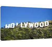 MOOL "HOLLYWOOD Sign" Canvas Wall Art Print, Blue, Large, 32 x 22-Inch