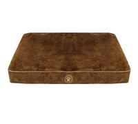 Mool Rectangular Flat Cushioned Dog Bed, Width: 90 cm (35 inches), Light Brown