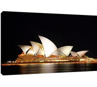 MOOL "Sydney Opera House" Canvas Wall Art Print, Black, Large, 32 x 22-Inch