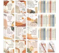 Mooliwe 12 Set/24 Pcs New Mom Positive Affirmation Gift Set Gratitude Notebooks with Pen Small Bag Motivational Encouragement Notepad Daily Affirmation Journal for Women Stress Relief Self Care Mama