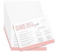 Mooliwe 200Pcs Cake Care Instruction Card for Home Bakery Business, Classic