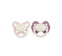 Mooma Clown & Butterfly Soothers 18+ months Pack of 2 - Brownish Purple & Baby Pink