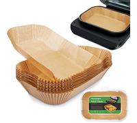 MooManGoo Air Fryer Liners for Ninja Smart XL, 120 Pcs, Rectangular, 13 * 9 Inches, Disposable, Non-Stick, Heat Resistant Up to 428°F