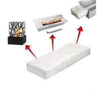 Moombooldool Calcium-Magnesium-Silicate Fibre Fireplace Safety Blanket for Bioethanol Burners, 3-Pack, Heat Resistant up to 1206°C, for Gel Fireplaces, White Ceramic Fibre Insulation(30×20×1CM)