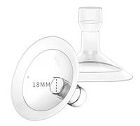 MOOMentaneous - Breast Pump Parts with 18mm Oval Flanges Compatible with Medela Breast Pumps, Customizable Fit, Maxflow, Freestyle Flex Swing Maxi Connector